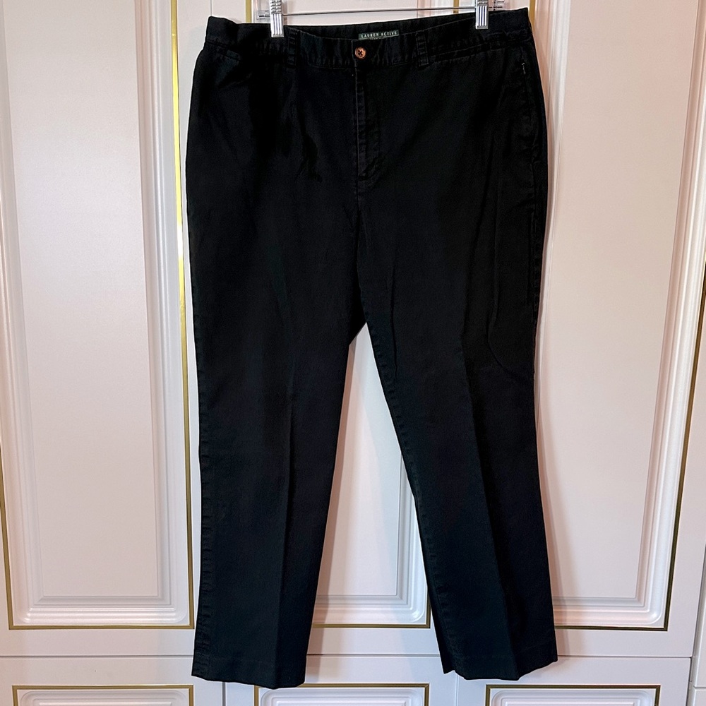 Lauren Ralph Lauren Black Chino Pants